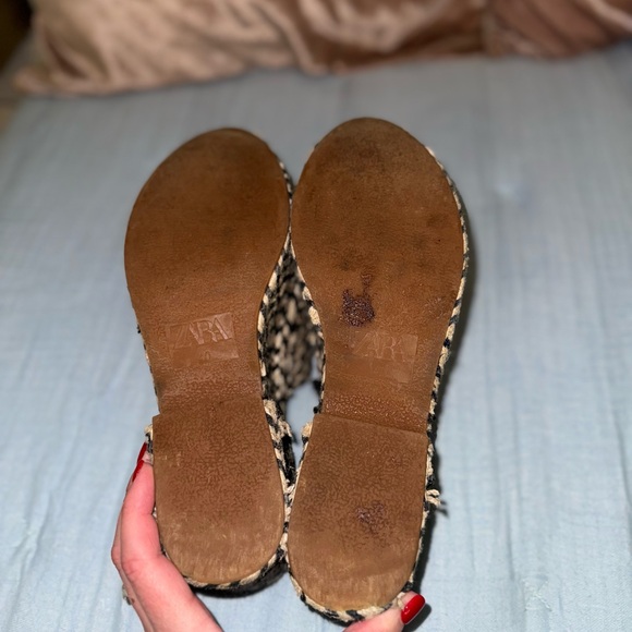 Zara Woven Platform Mules - Picture 8 of 11